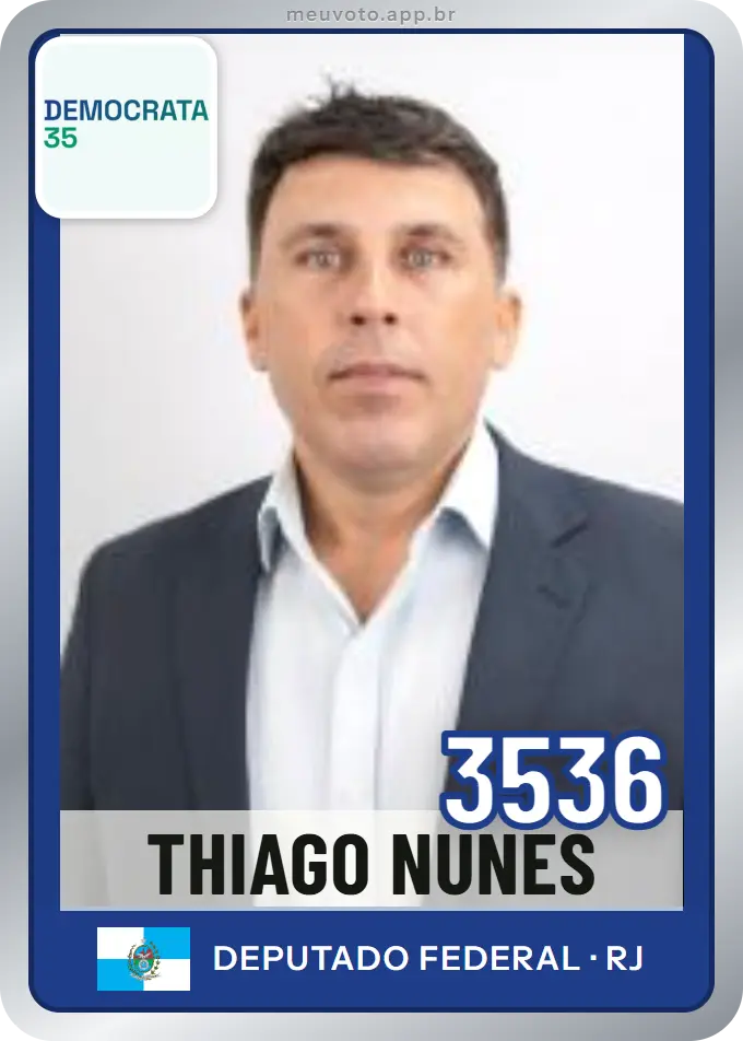 Carta de Thiago Nunes, número 3536, Democrata