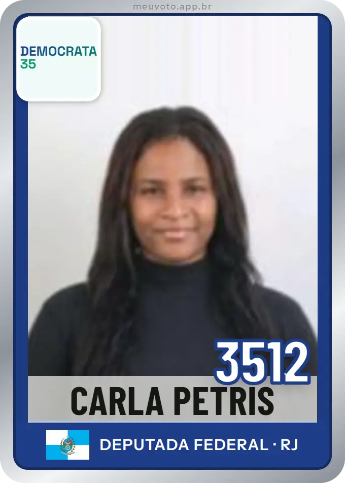 Carta de Carla Petris, número 3512, Democrata
