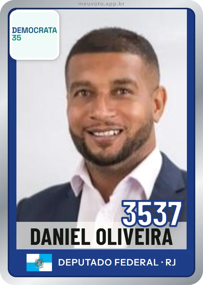Carta de Daniel Oliveira, número 3537, Democrata