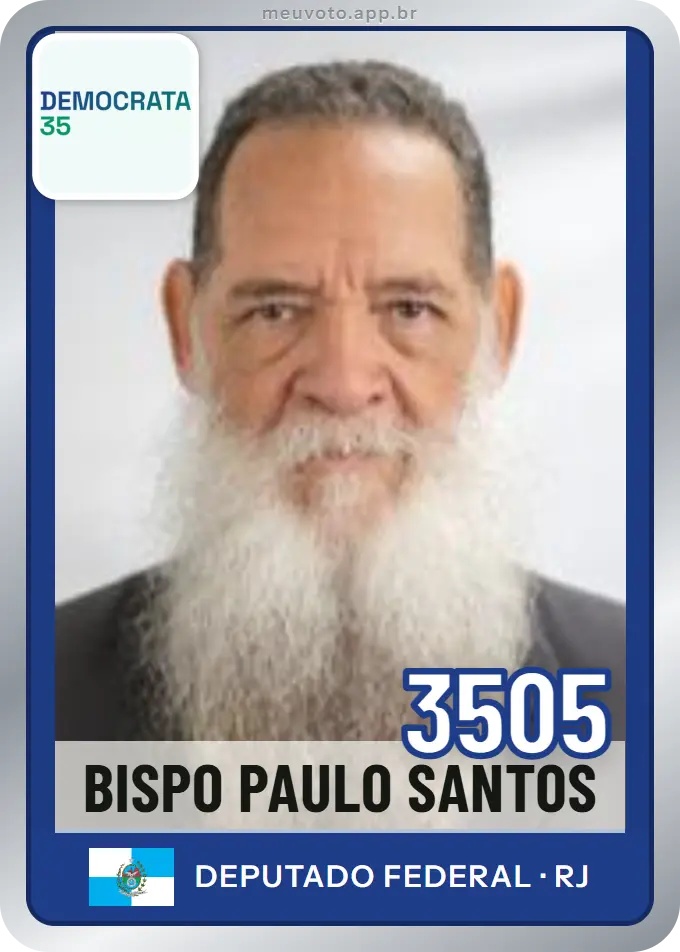 Carta de Bispo Paulo Santos, número 3505, Democrata