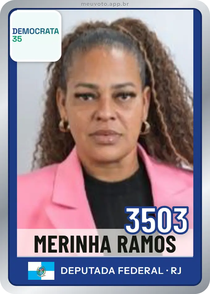 Carta de Merinha Ramos, número 3503, Democrata