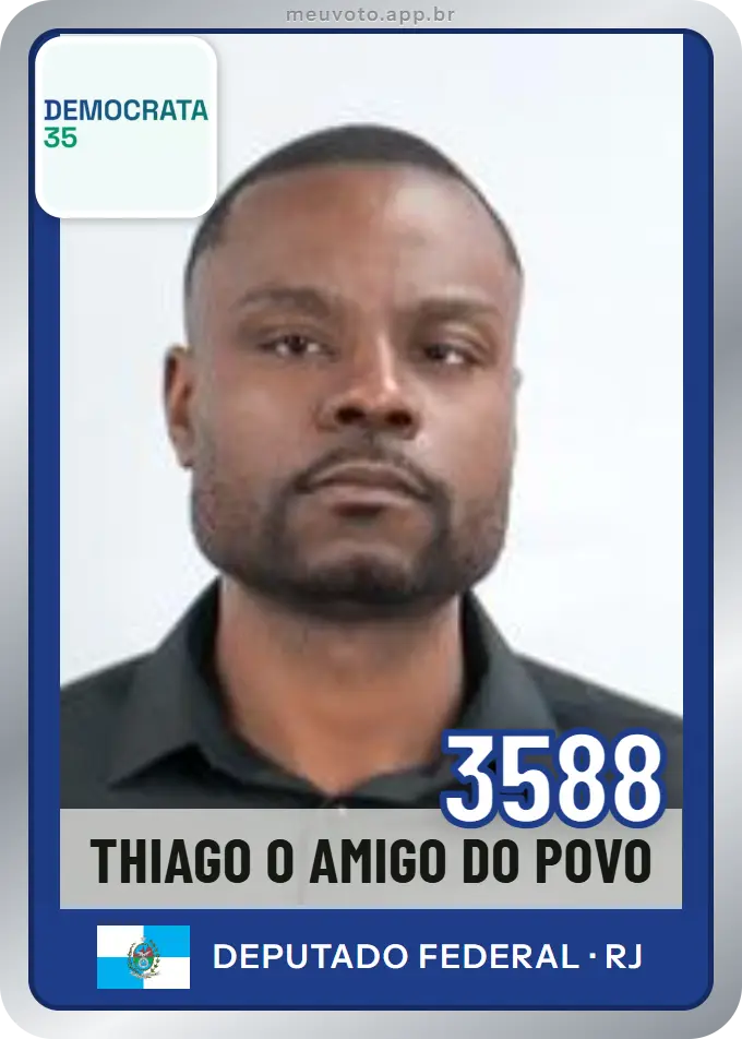Carta de Thiago O Amigo do Povo, número 3588, Democrata