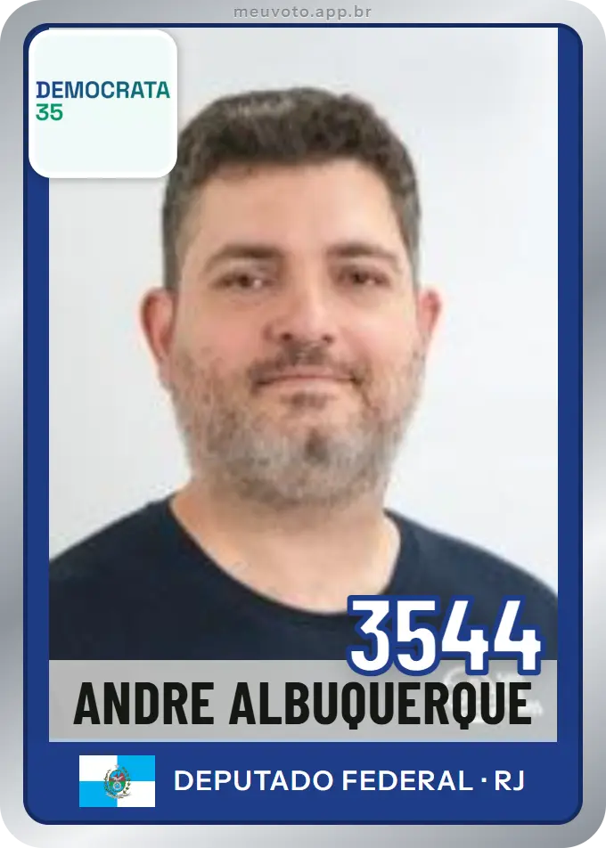 Carta de Andre Albuquerque, número 3544, Democrata