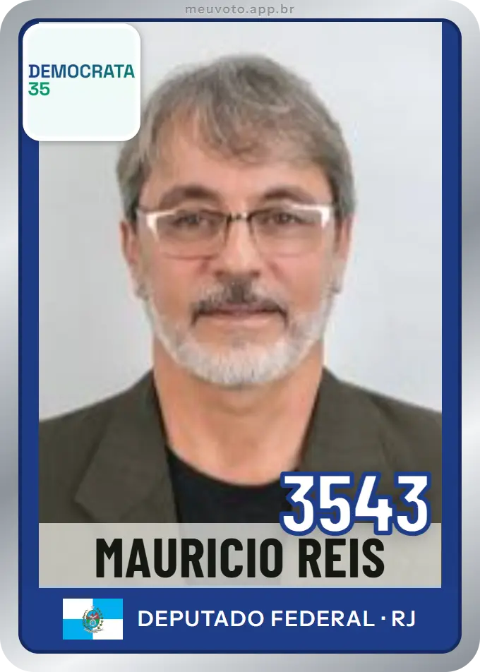 Carta de Mauricio Reis, número 3543, Democrata