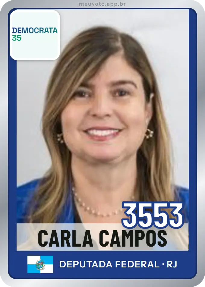 Carta de Carla Campos, número 3553, Democrata