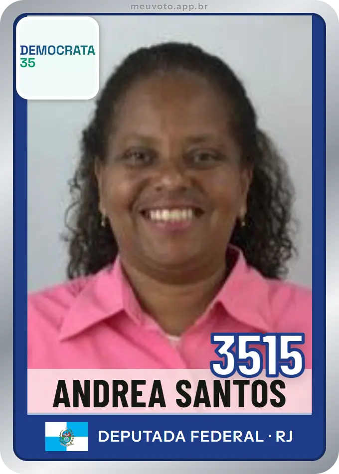 Carta de Andrea Santos, número 3515, Democrata