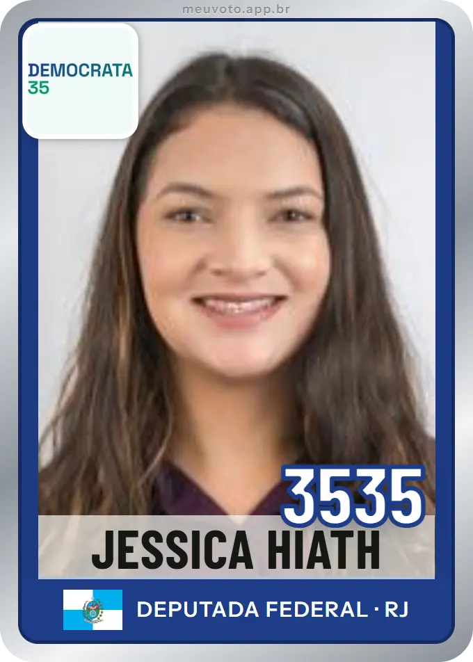Carta de Jessica Hiath, número 3535, Democrata