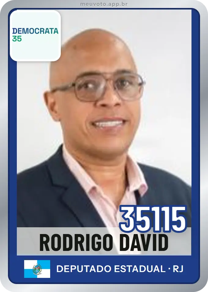 Carta de Rodrigo David, número 35115, Democrata