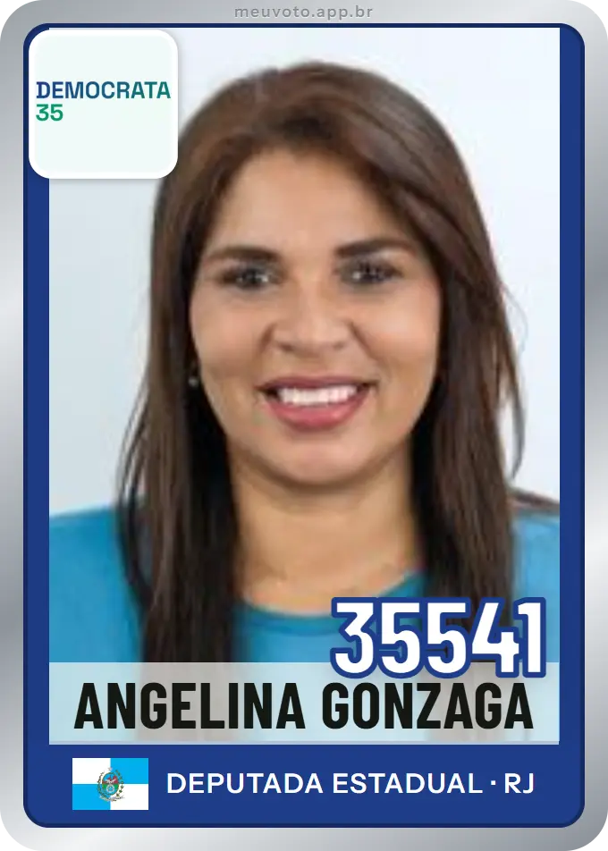 Carta de Angelina Gonzaga, número 35541, Democrata