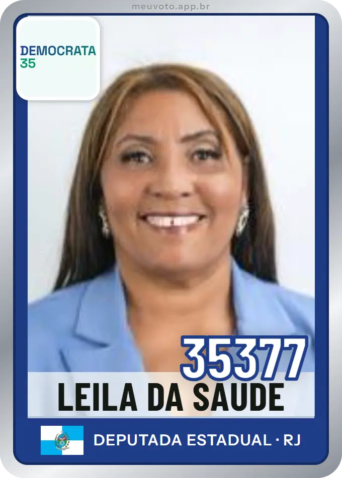 Carta de Leila da Saude, número 35377, Democrata
