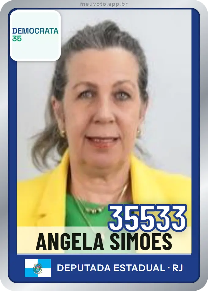 Carta de Angela Simoes, número 35533, Democrata