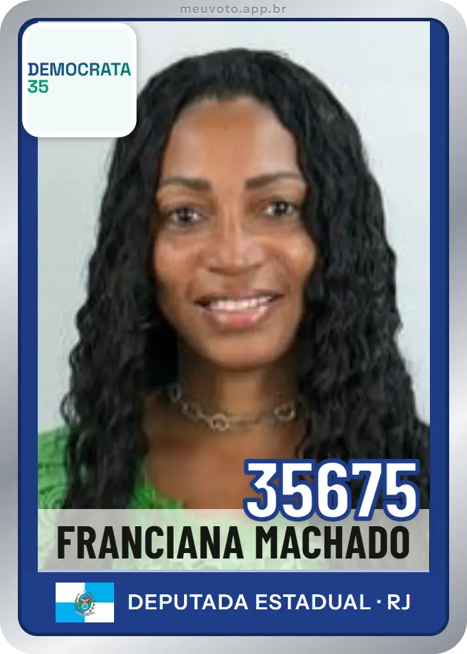 Carta de Franciana Machado, número 35675, Democrata