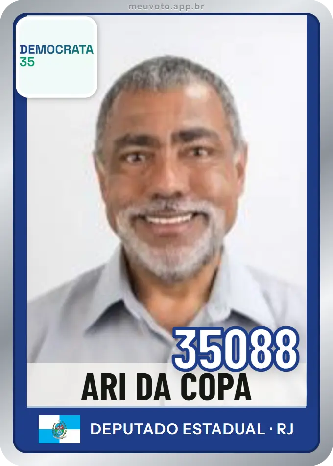 Carta de Ari da Copa, número 35088, Democrata