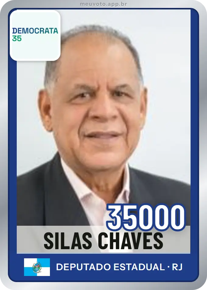 Carta de Silas Chaves, número 35000, Democrata