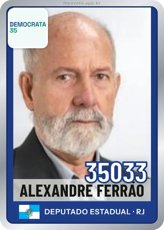 Carta de Alexandre Ferrão, número 35033, Democrata