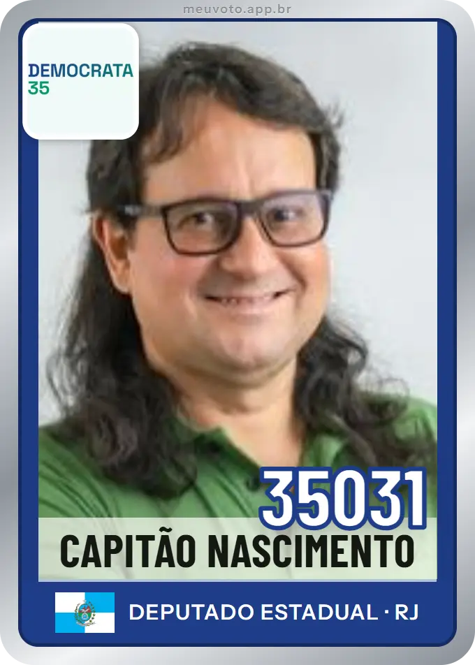 Carta de Capitão Nascimento, número 35031, Democrata