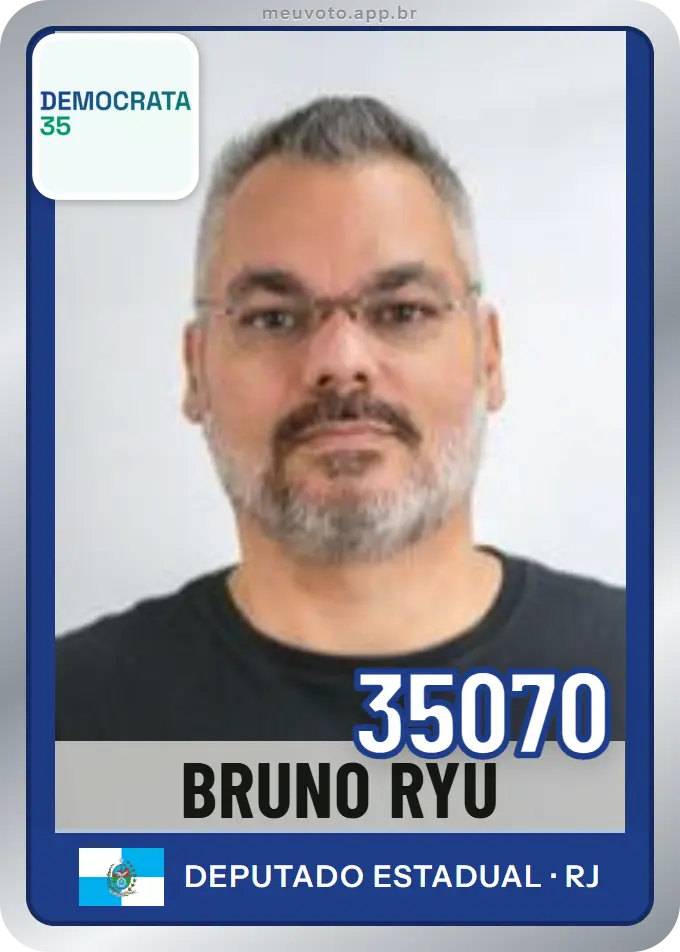 Carta de Bruno Ryu, número 35070, Democrata