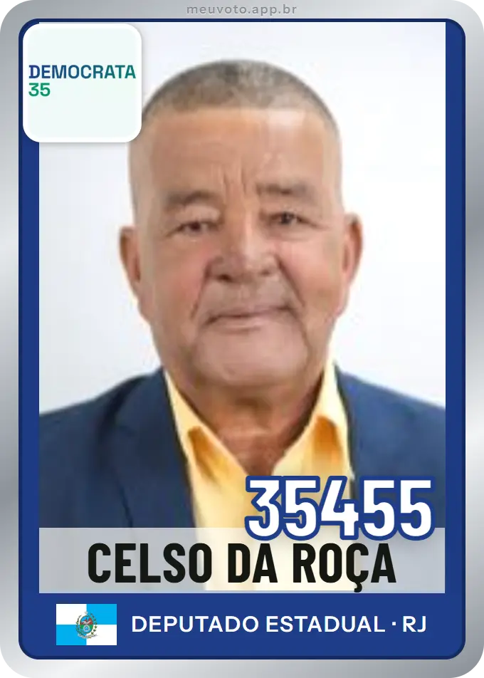 Carta de Celso da Roça, número 35455, Democrata