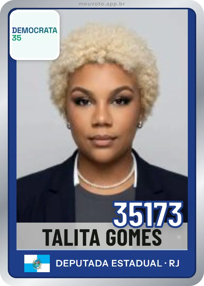 Carta de Talita Gomes, número 35173, Democrata