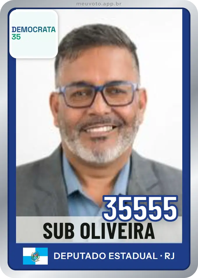 Carta de Sub Oliveira, número 35555, Democrata