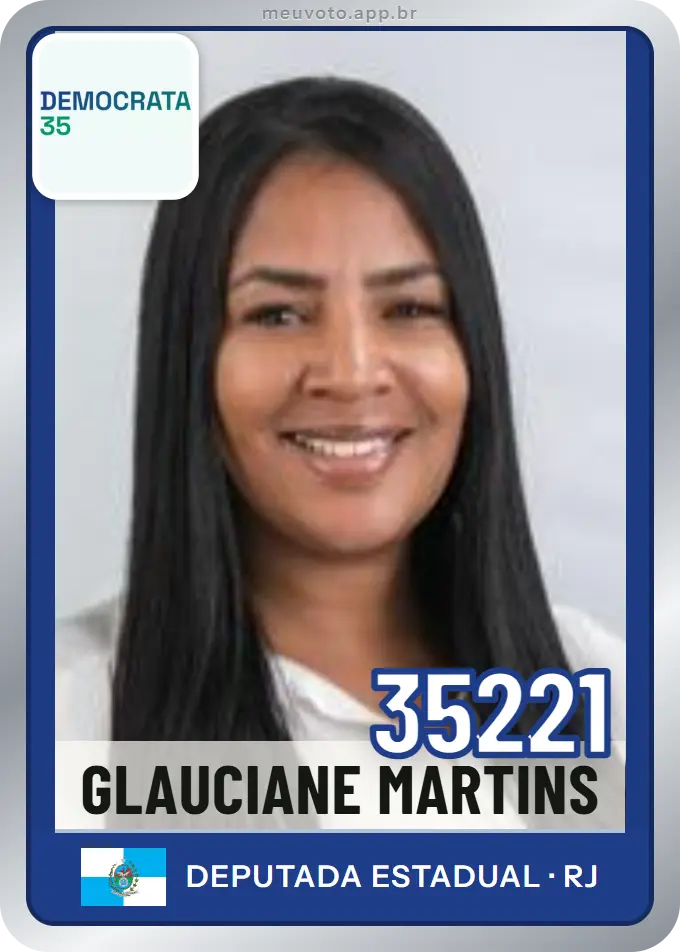 Carta de Glauciane Martins, número 35221, Democrata