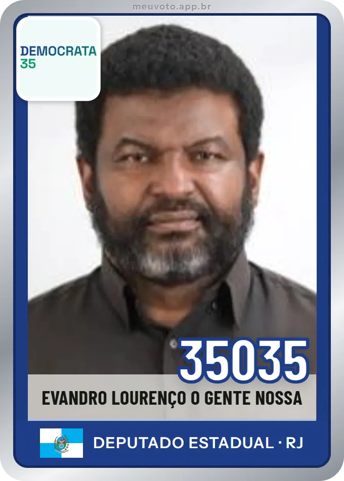 Carta de Evandro Lourenço O Gente Nossa, número 35035, Democrata