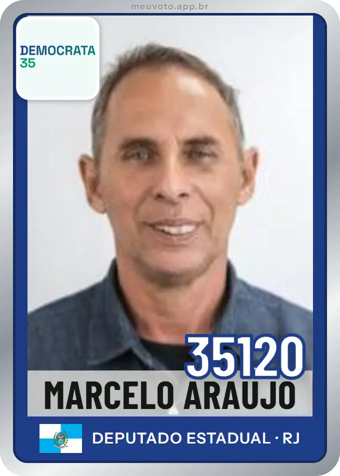 Carta de Marcelo Araújo, número 35120, Democrata