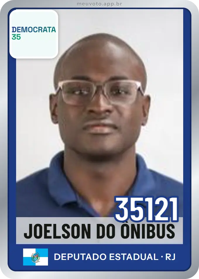 Carta de Joelson do Ônibus, número 35121, Democrata