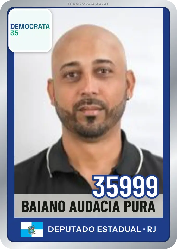 Carta de Baiano Audacia Pura, número 35999, Democrata