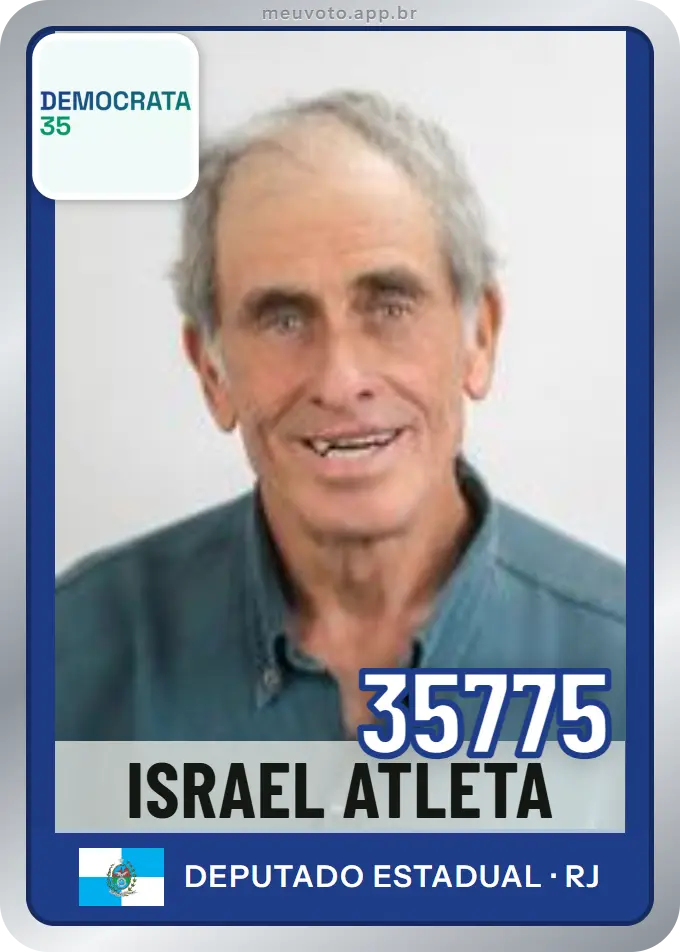 Carta de Israel Atleta, número 35775, Democrata