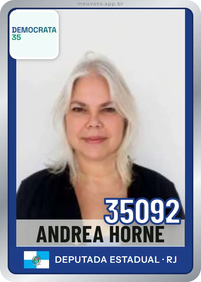Carta de Andrea Horne, número 35092, Democrata