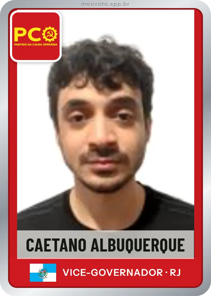 Carta de Caetano Albuquerque, PCO