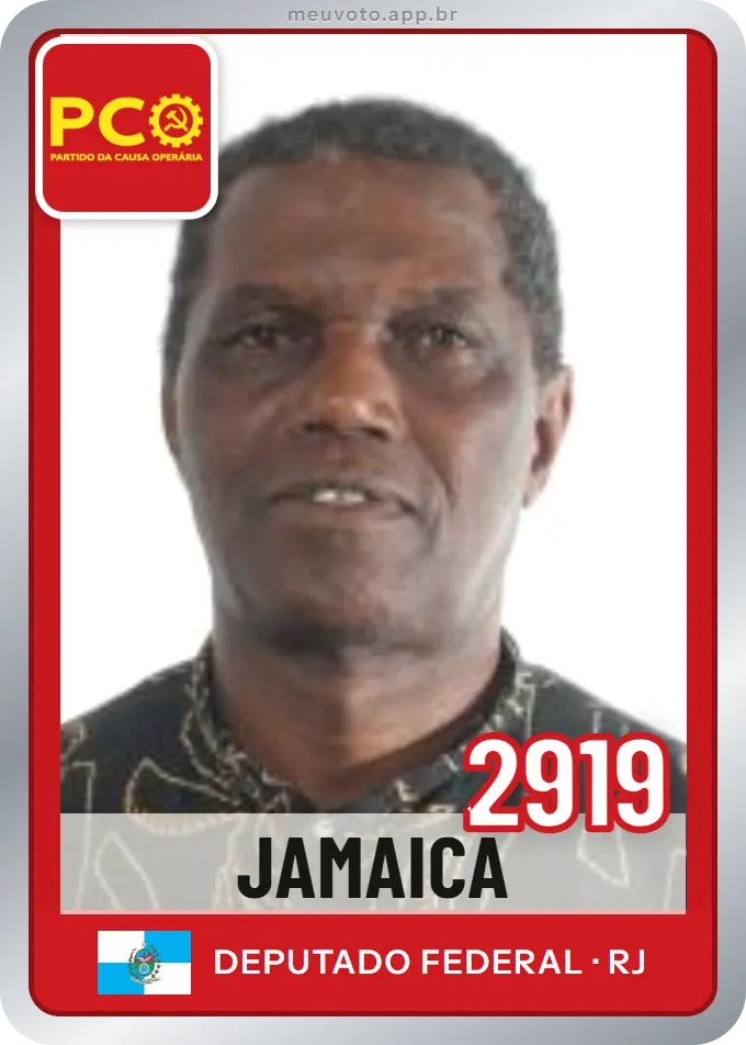 Carta de Jamaica, número 2919, PCO