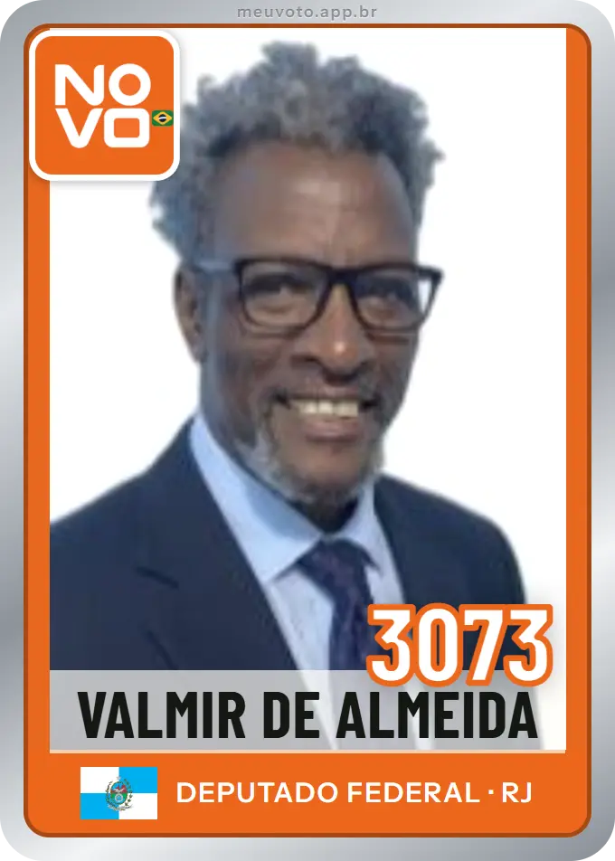 Carta de Valmir de Almeida, número 3073, Novo