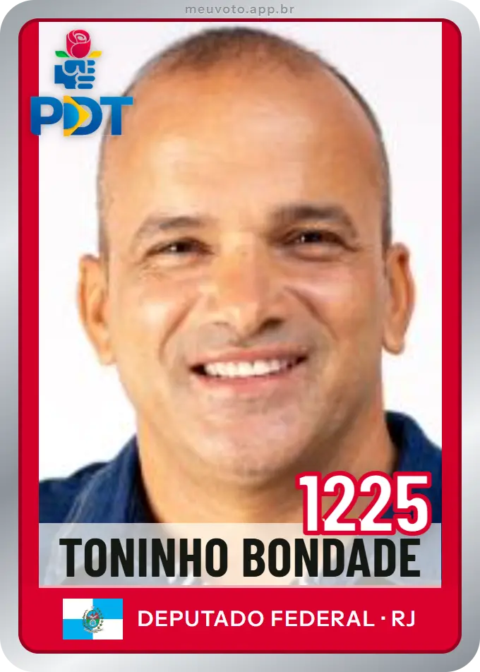 Carta de Toninho Bondade, número 1225, PDT