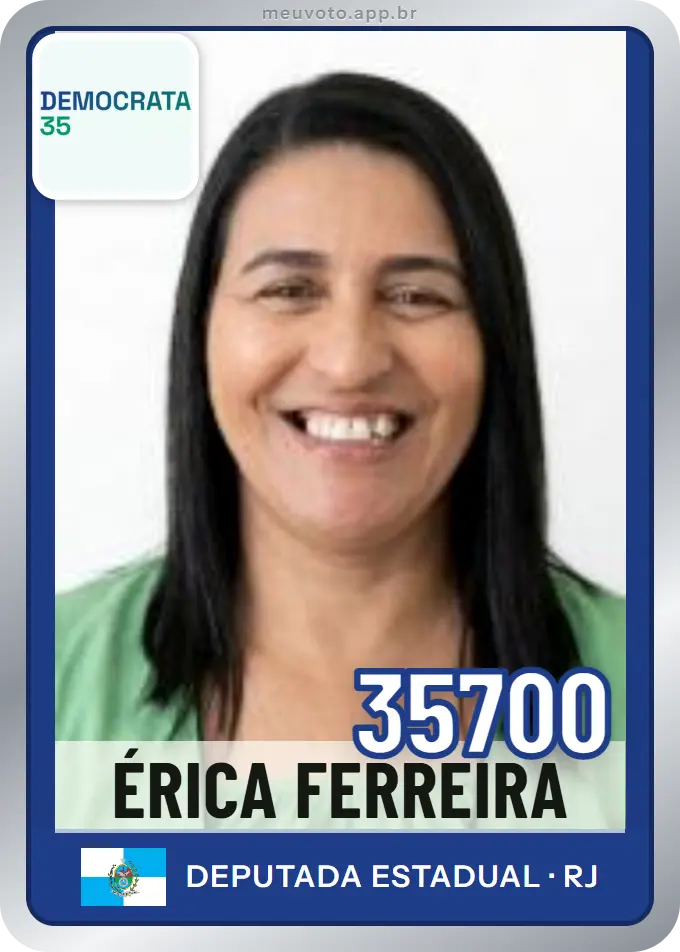 Carta de Érica Ferreira, número 35700, Democrata