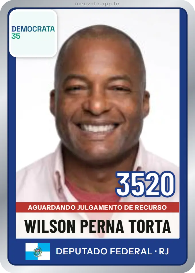 Carta de Wilson Perna Torta, número 3520, Democrata