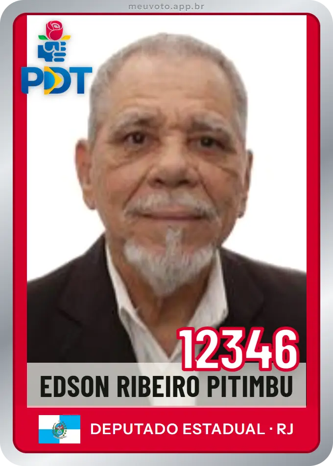 Carta de Edson Ribeiro Pitimbu, número 12346, PDT