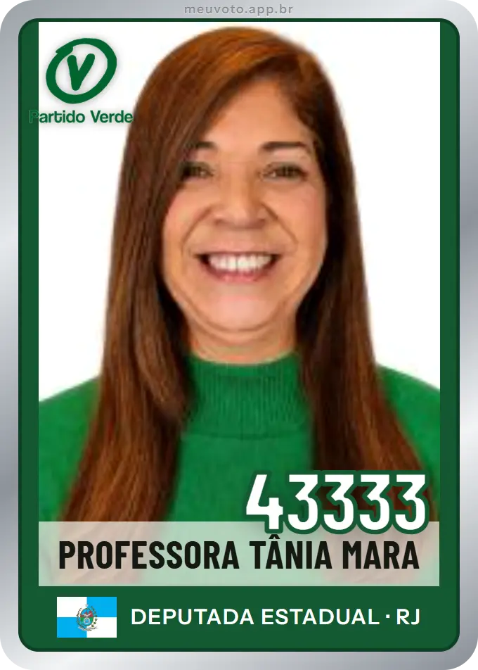 Carta de Professora Tânia Mara, número 43333, PV