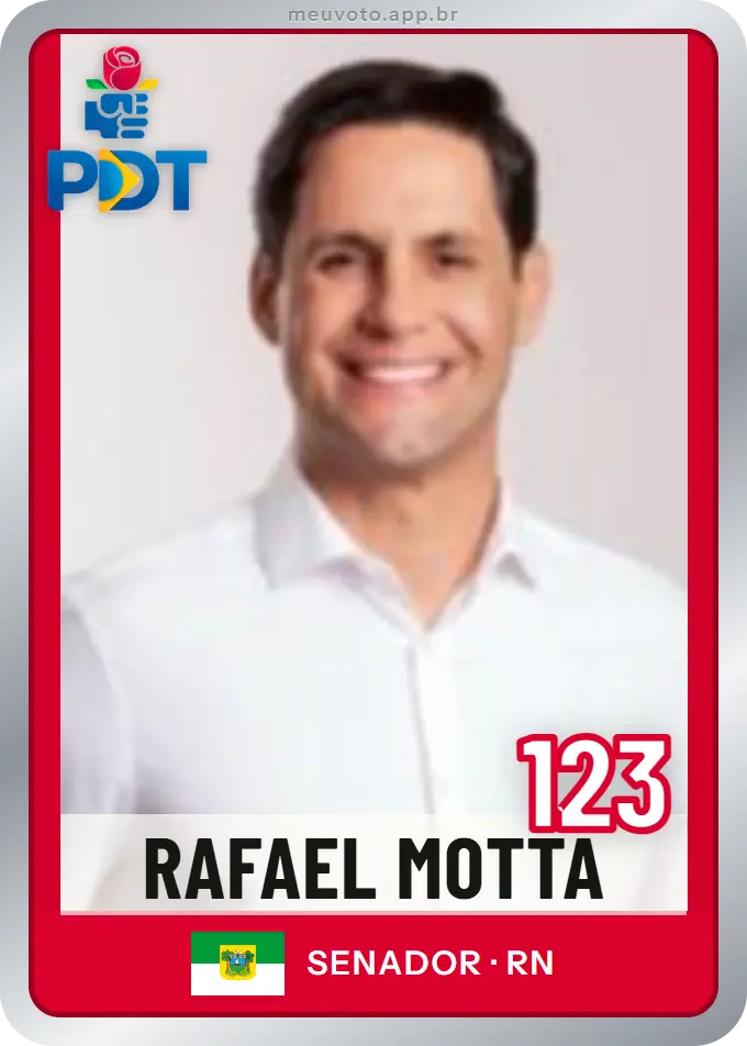 Carta de Rafael Motta, número 123, PDT