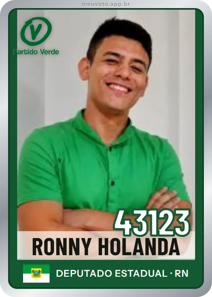 Carta de Ronny Holanda, número 43123, PV