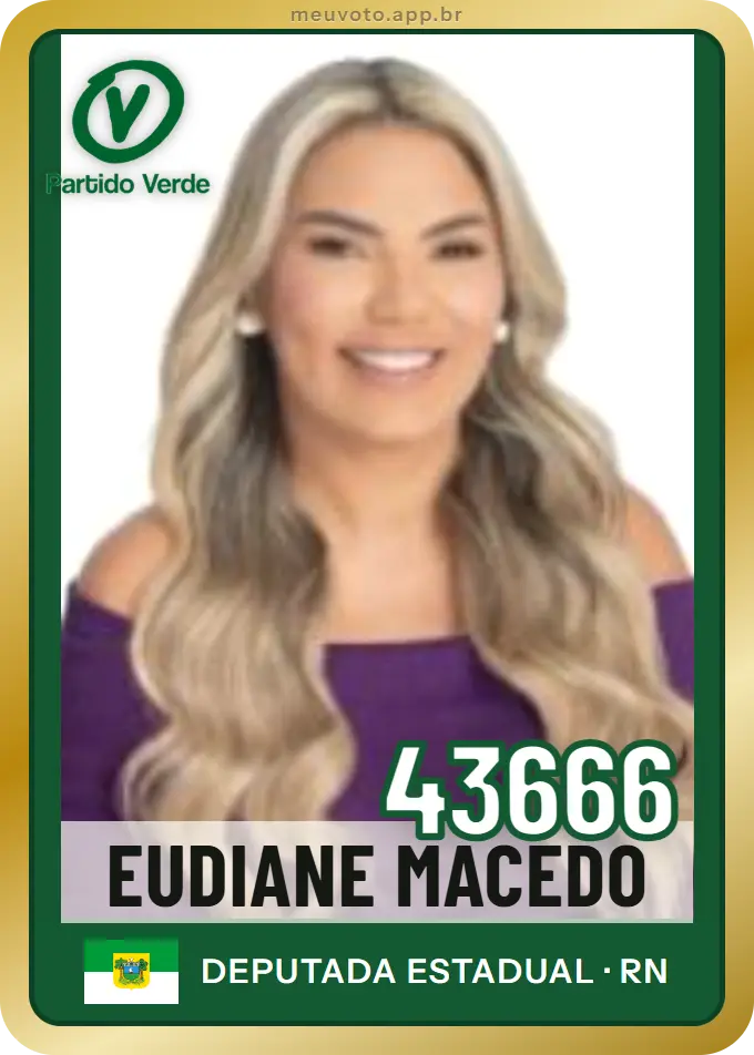 Carta de Eudiane Macedo, número 43666, PV