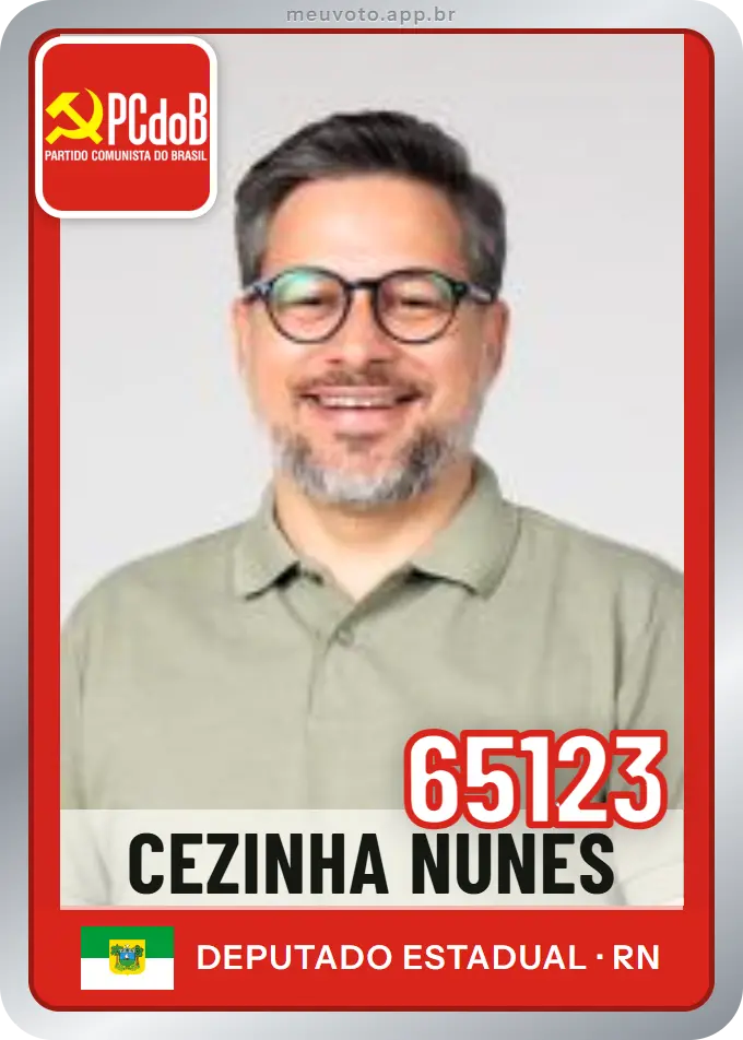 Carta de Cezinha Nunes, número 65123, PCdoB