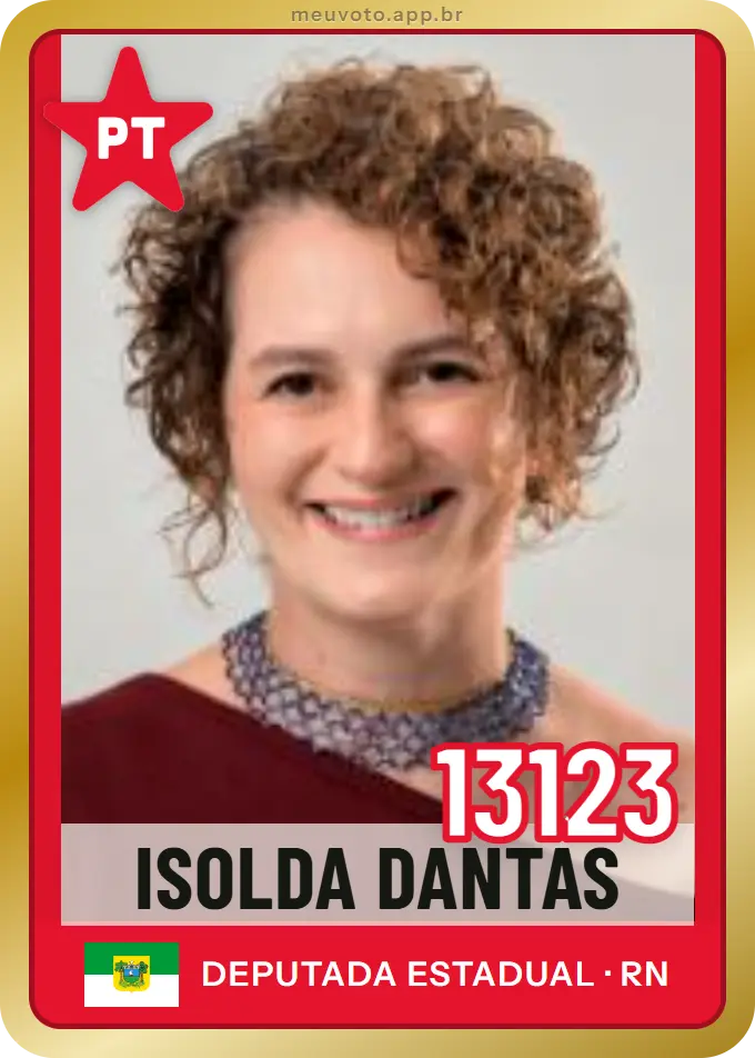 Carta de Isolda Dantas, número 13123, PT
