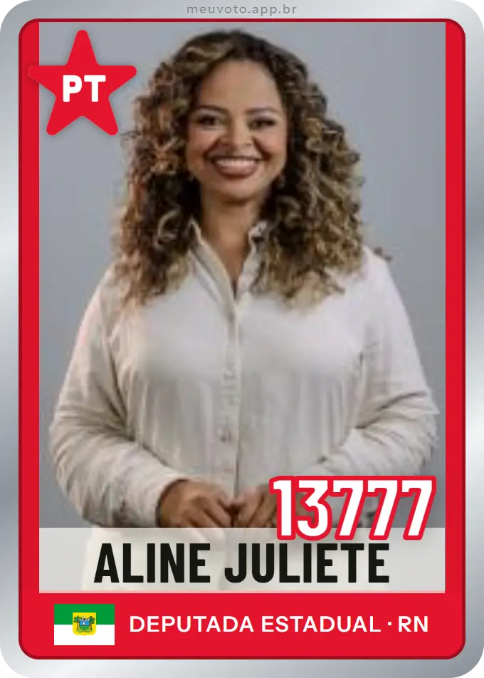 Carta de Aline Juliete, número 13777, PT
