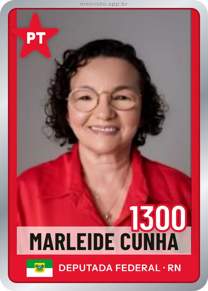 Carta de Marleide Cunha, número 1300, PT