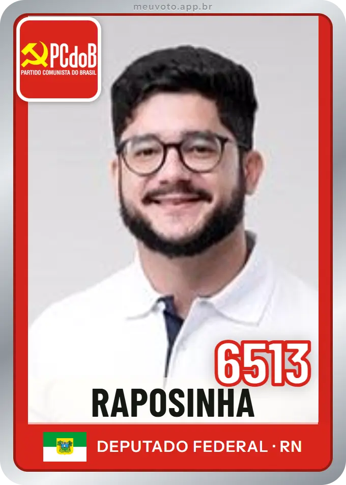 Carta de Raposinha, número 6513, PCdoB