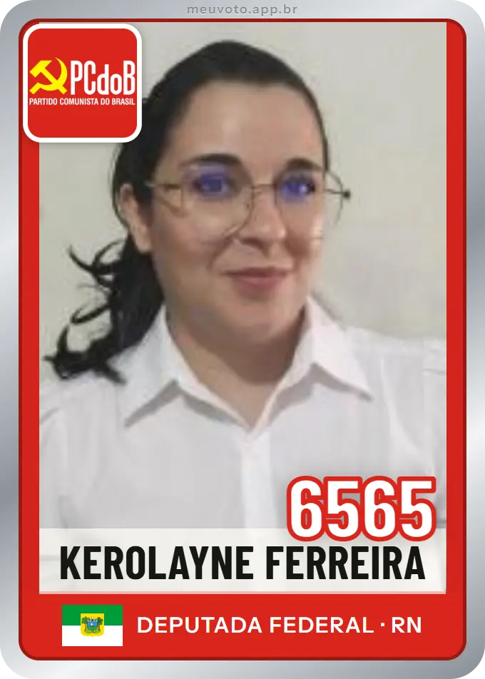 Carta de Kerolayne Ferreira, número 6565, PCdoB