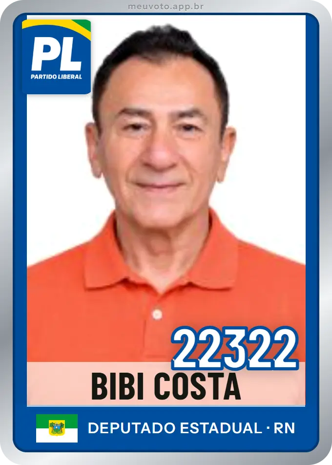 Carta de Bibi Costa, número 22322, PL