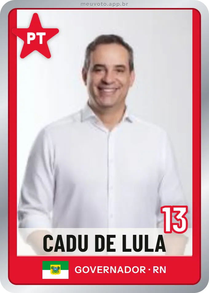 Carta de Cadu de Lula, número 13, PT